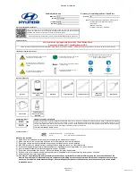 Hyundai J9F57 AC200 Manual preview