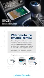 Предварительный просмотр 2 страницы Hyundai Kona ev Getting Started Manual