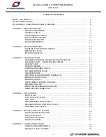 Preview for 2 page of Hyundai L500 SERIES Installation And Operation Manual