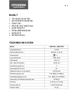 Предварительный просмотр 11 страницы Hyundai LM3301E Original Operation Instructions