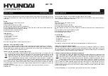 Hyundai LNT 770 Instruction Manual preview