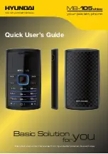 Preview for 1 page of Hyundai MB-105chico Quick User Manual