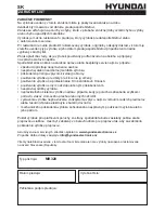 Предварительный просмотр 28 страницы Hyundai MK 320 Instruction Manual