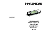 Hyundai MP 1220 User Manual preview