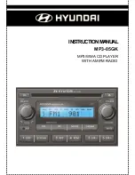 Предварительный просмотр 1 страницы Hyundai MP3-05GK Instruction Manual