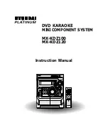 Hyundai MX-KDZ100 Instruction Manual предпросмотр