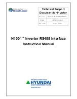 Preview for 1 page of Hyundai N100 Instruction Manual