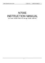 Preview for 1 page of Hyundai N700E Instruction Manual