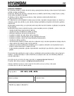 Предварительный просмотр 28 страницы Hyundai OVE 905B Instruction Manual