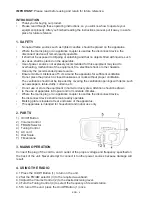 Preview for 6 page of Hyundai PR 309 W Instruction Manual