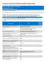 Preview for 1 page of Hyundai R227DP Series Product End-Of-Life Disassembly Instructions