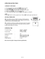 Preview for 16 page of Hyundai RA 601 Instruction Manual