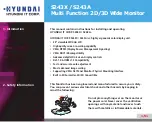 Предварительный просмотр 5 страницы Hyundai S243A User Manual