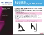 Preview for 22 page of Hyundai S243A User Manual