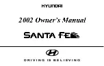 Hyundai Santa Fe 2002 Owner'S Manual preview