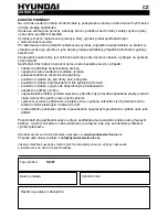 Предварительный просмотр 47 страницы Hyundai SI 267 Instruction Manual