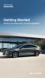 Preview for 1 page of Hyundai SONATA 2018 Getting Started