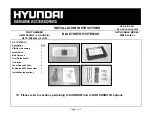 Hyundai U8780 2B000J9/J4 Installation Instructions Manual preview