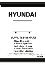 Hyundai ULW43TS643SMART Instruction Manual preview