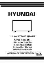 Preview for 1 page of Hyundai ULW43TS643SMART Instruction Manual