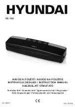 Предварительный просмотр 1 страницы Hyundai VS 100 Instruction Manual