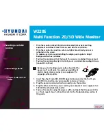 Preview for 14 page of Hyundai W220S User Manual