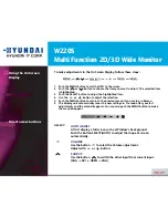 Preview for 22 page of Hyundai W220S User Manual