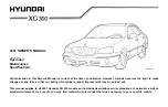 Preview for 3 page of Hyundai XG300 2001 Owner'S Manual