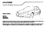 Preview for 3 page of Hyundai XG350 2003 Owner'S Manual