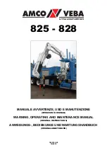 Preview for 1 page of HYVA Amco Veba 825 Warning, Operating And Maintenance Manual