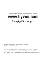 Preview for 14 page of Hyvox HI-340 User Manual