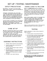 Preview for 4 page of I.C.E TIP THE SCALE Owner'S And Service Manual