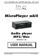 I.D. AL MicroPlayer mkII User Manual preview