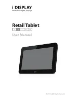 Preview for 1 page of i Display Retail Tablet M User Manual