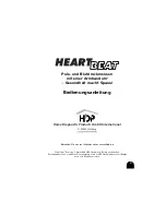 Preview for 2 page of I.E.M. Heart Beat Instruction Manual