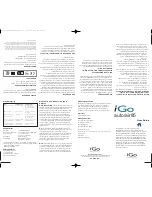 Preview for 1 page of I-GO AUTO AIR 85 Manual