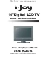i-joy i-Display 8019 HDR User Manual preview