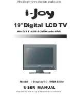 Preview for 1 page of i-joy i-Display 8019 HDR User Manual