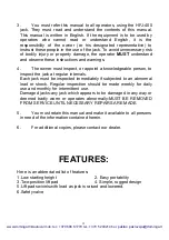 Preview for 4 page of i-Lift equipment HFJ-400 Instruction Manual