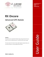 Preview for 1 page of i-Lotus RX Oncore User Manual