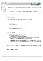 Preview for 18 page of I+ME ACTIA BOP HD8 User Manual