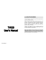 Preview for 1 page of i-mobile TV620 User Manual