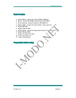 Preview for 5 page of I-modo MP4 F60 User Manual