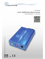 I-novative 2-Port OABR Multi-Media-Switch User Manual preview