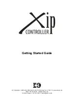 Предварительный просмотр 1 страницы I-O Corporation Xip Getting Started Manual