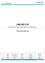 Preview for 1 page of I-PEX CABLINE-CAF Instruction Manual