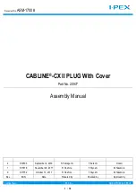 I-PEX CABLINE-CX II With Cover Assembly Manual preview