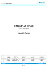 I-PEX CABLINE-UA II PLUG Assembly Manual preview