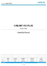 I-PEX CABLINE-VS II PLUG Assembly Manual preview