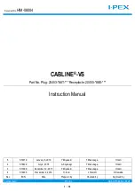 Предварительный просмотр 1 страницы I-PEX CABLINE-VS Instruction Manual